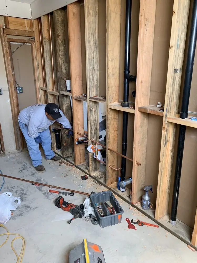 Commercial rough-in plumbing for Water Heater Replacement in Coachlight Village